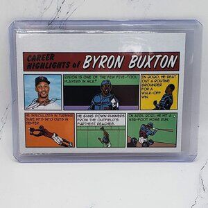 2022 Topps Heritage High Number Career Comic Byron Buxton Twins #73TC-28